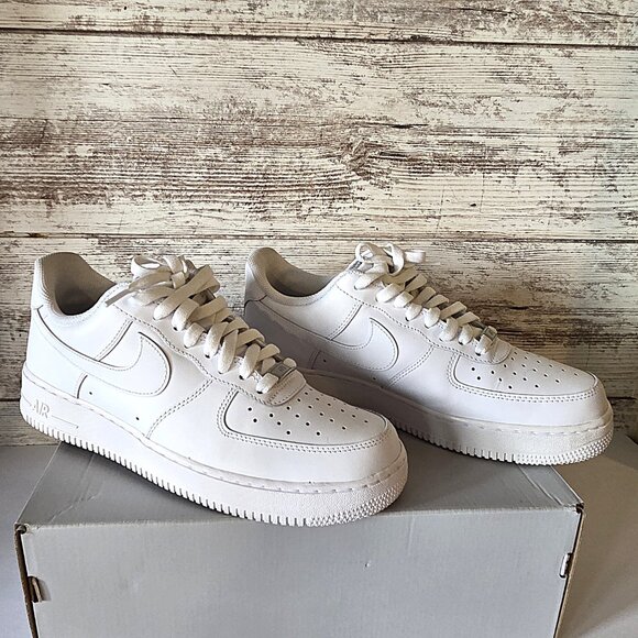 ⚪ Nike Air Force 1 ’07 Low Triple White | Clean Classic Sneakers - Picture 3 of 10